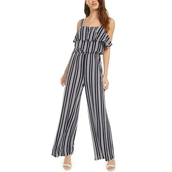 HOT Ladies Jumpsuit Bar Iii Ruffled Jumpsuit Bar III Pants